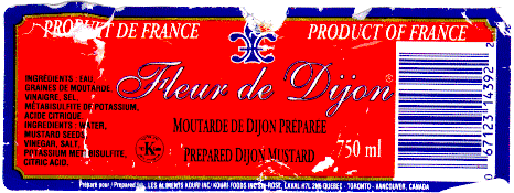 Fleur de Dijon Prepared Dijon Mustard