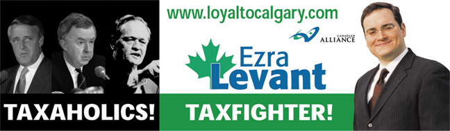 External link to Ezra Levant campaign web site