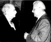 Bohdan Hawrylyshyn with Leonid Kravchuk