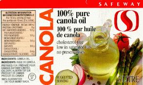 Safeway Canola Oil, COR 67