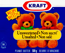 Kraft Peanut Butter, Unsweetened, Montreal Kosher