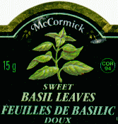 McCormick Basil Leaves, COR 94