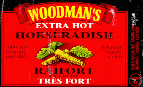 Woodman's Extra Hot Horse Radish, COR 15
