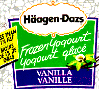 Häagen-Dazs Vanilla Yogourt, COR 95D